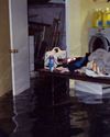 A flooded kitchen in Porter Ranch